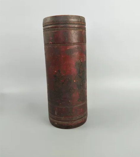 手绘人物茶叶筒 感兴趣的话点“我想要”和我...