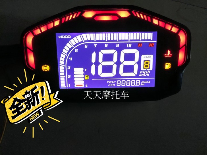摩托车新款线上交易液晶仪表里程表速度表40...