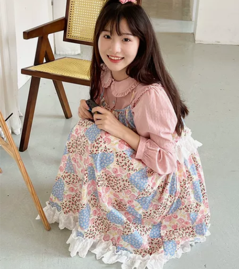 （一套出）Mameya豆制屋 原创娃娃领藕...