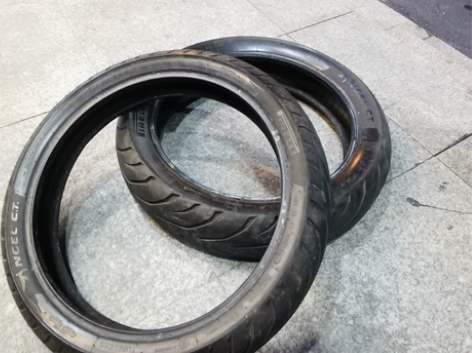 摩托车车胎 小迅龙150拆下来的 胎很新 ...