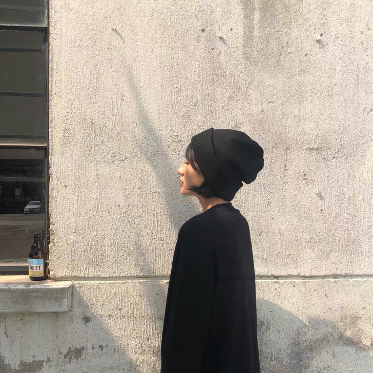 拖延症 / 日本小众针织毛线帽 慵慵懒懒暗...