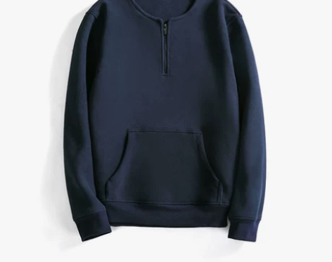 秋冬款保暖日系复古加厚抓绒摇粒绒袋鼠兜加绒...