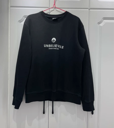 男士卫衣,黑色,L码,里面加绒,宝宝绒,一...