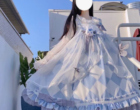 正版兔子爱丽丝JSK原创Lolita裙洛丽...