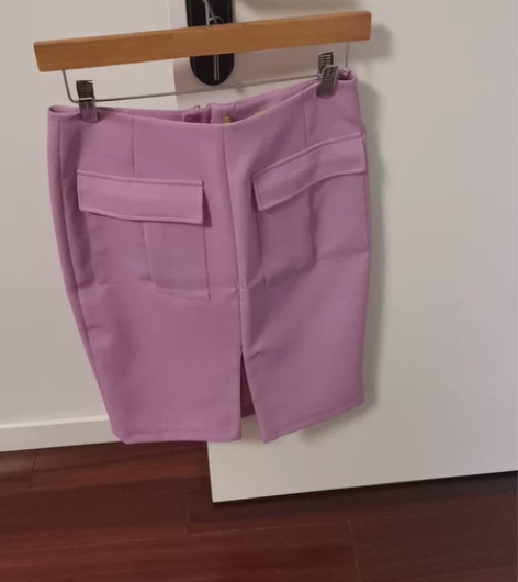 铅笔裙 冰淇淋粉紫色 165大胯也能穿 感...