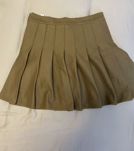 s码百褶裙半身裙 毛呢料 料子很厚实很舒服...