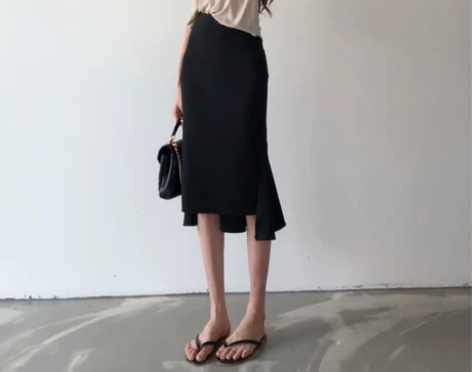 百搭不规则半身裙包臀裙2020新款复古春中...