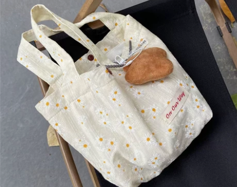 全新小碎花手提包2022少女心便捷迷你花朵...