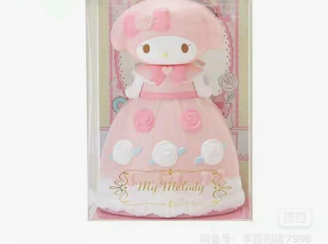 三丽鸥美乐蒂娃娃裙子造型公主风立体梳子摆件...