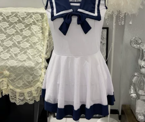甜美连衣裙日系学院风水手服 感兴趣的话点“...