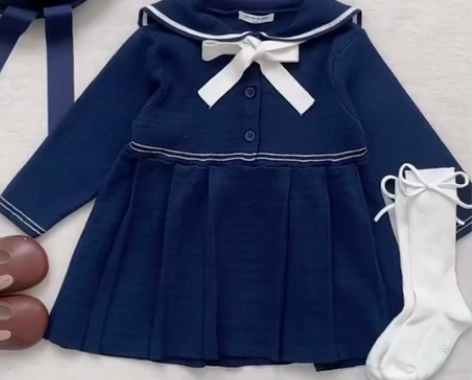 Cutemily定制版本秋冬女婴童针织连衣...