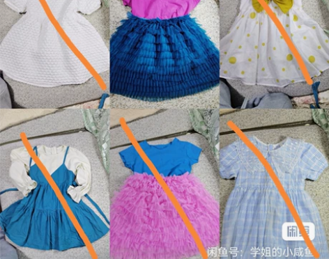 尺码100cm到120cm，女童公主风连衣...