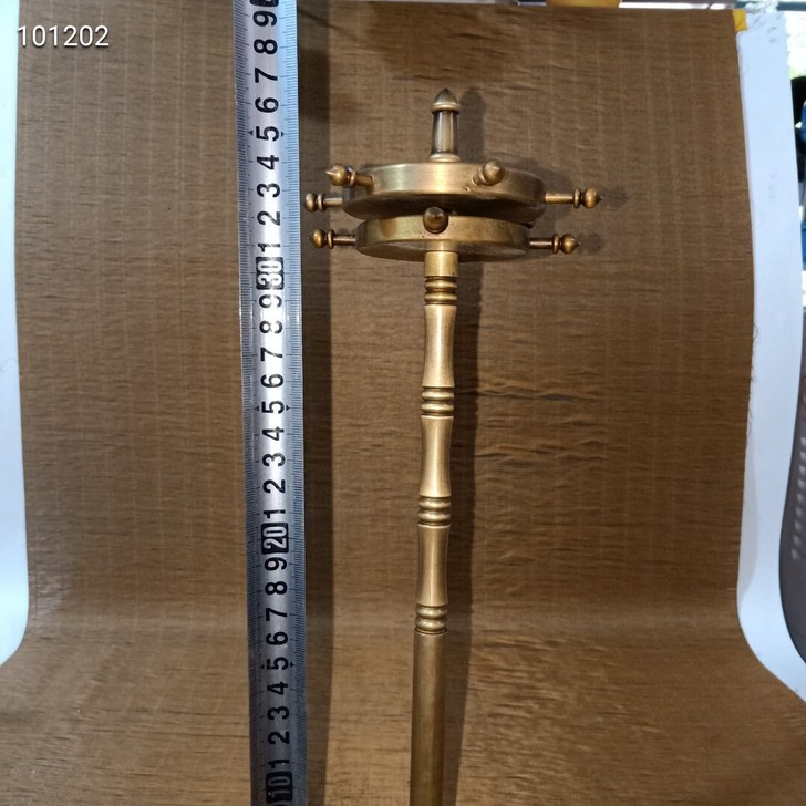 纯铜仿古做旧，时来运转旋转挂毛笔架，重量1...