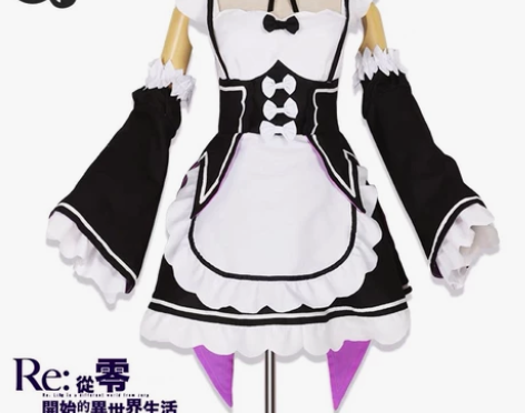 猫与三町目 雷姆cos服m码＋假发 全新仅...