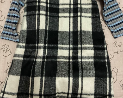 唐卡家120码格子呢料背带裙，包邮不退不换...