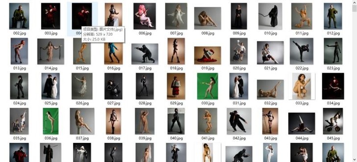 1000张精品人体模特动态参图
