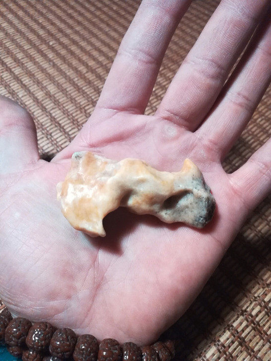 戈壁玛瑙 奇石收藏 天然毛笔架 送给写字的...
