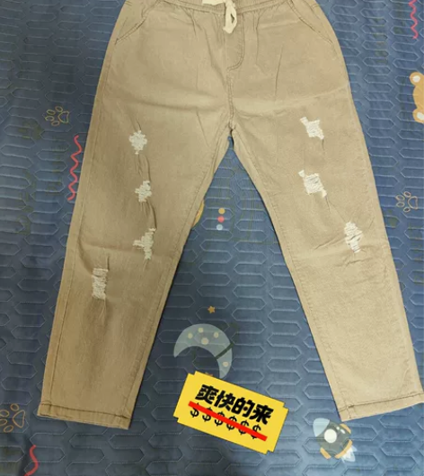 男款休闲裤，米色，腰围2尺5，二手商品售出...