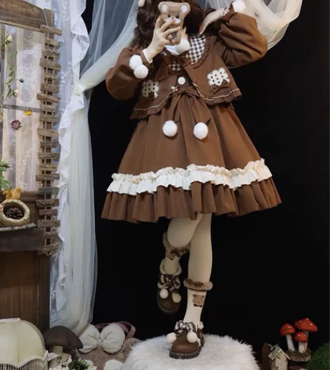 饼干熊 m码外套加绒款 感兴趣的话点“我想...