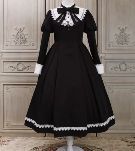 爱丽丝管家M op+领结长款 穿三洗一 A...