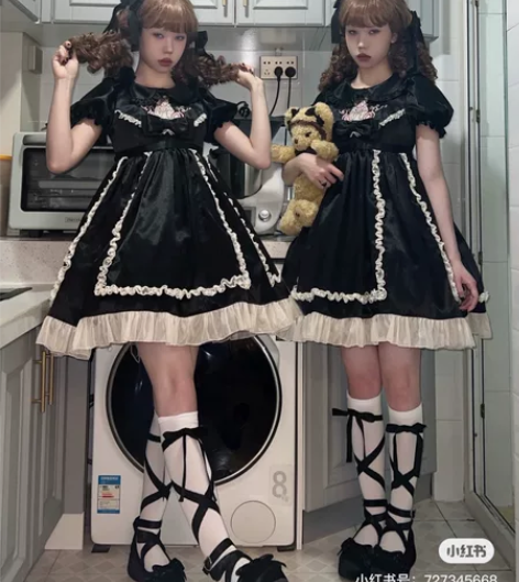 收 标价收小黄油家小熊熊黑op/jsk 码...