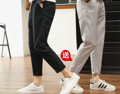 棉麻裤 棉麻长裤亚麻九分裤休闲裤直筒宽松裤...