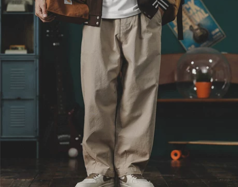 裤子长裤日系cityboy休闲裤男直筒宽松...