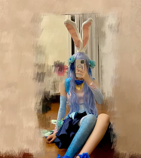 穿过一次拍照几乎全新大全套花间舞 图片上的...