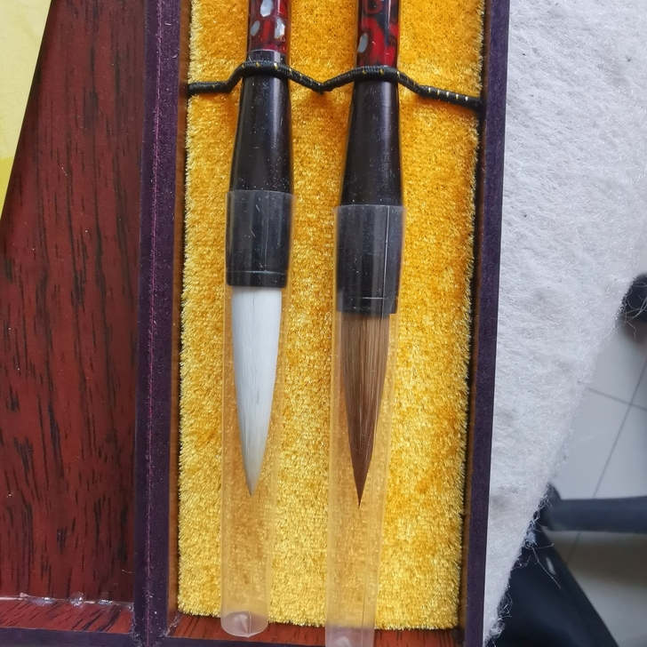 全新善琏湖笔双羊