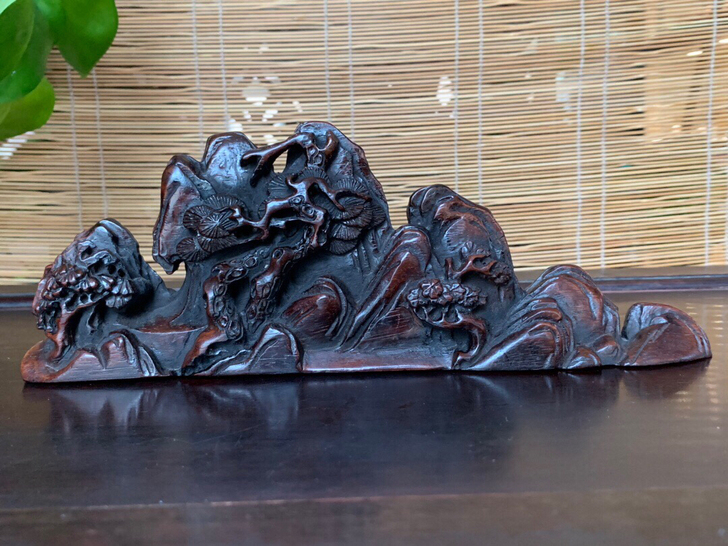 特价不包邮,手工雕刻红木大笔架,整料雕刻,...