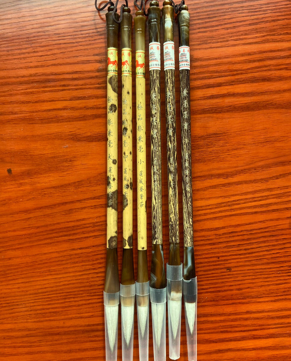 毛笔。6只2套兼毫。