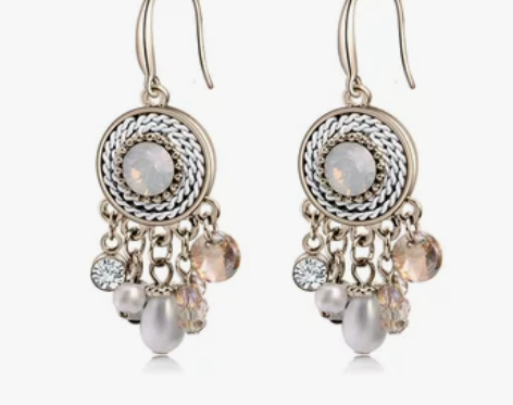 ?Mbox耳环女新款潮气质超仙小众设计巴洛...