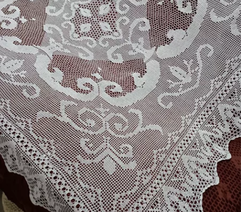 全新白色丝光棉线,老上海线,细线钩针135...