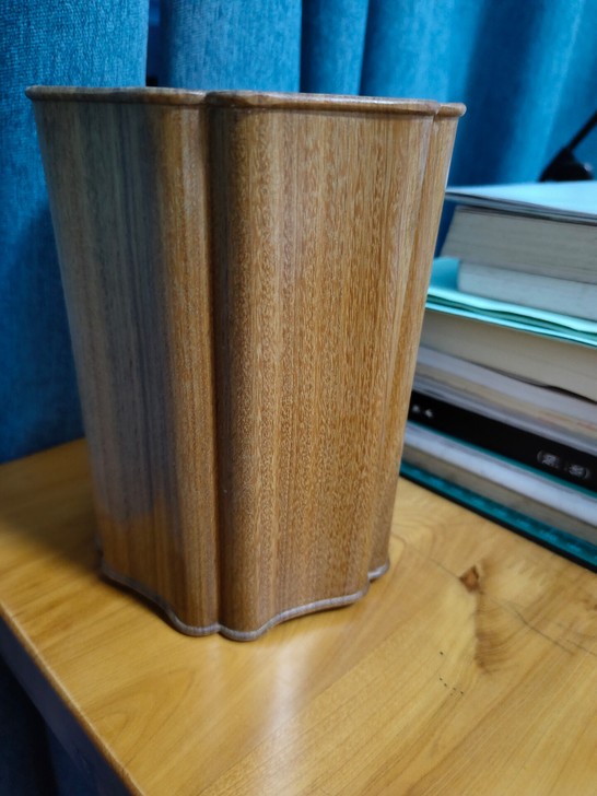 绿檀木笔筒维拉木笔筒百年老料笔筒工艺品礼品