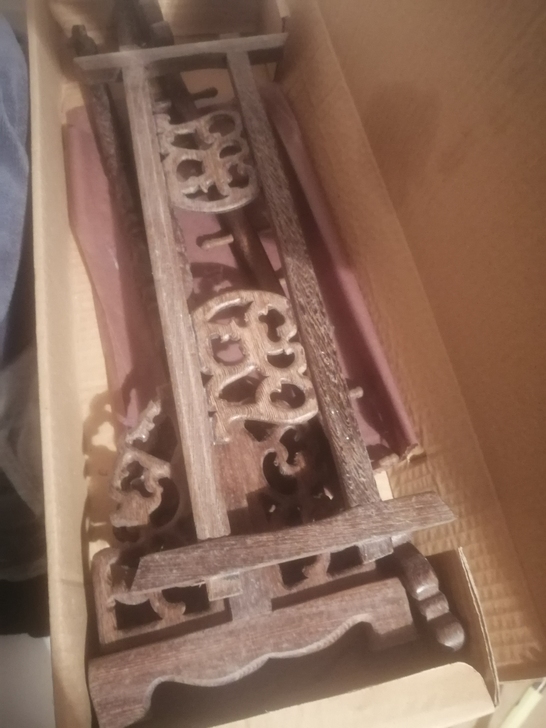 鸡翅木笔架，大款 16挂