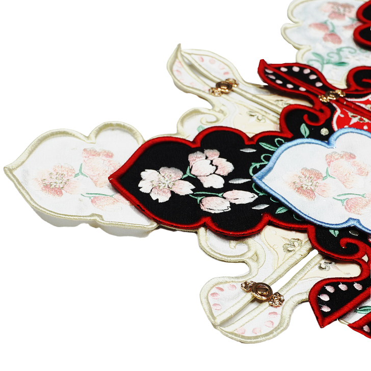 原创《云雨》仿明清披肩云肩刺绣明制汉服清代...