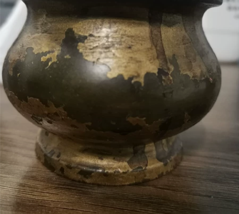 铜胎漆金小香炉 香薰炉 文房小香炉 琴炉 ...