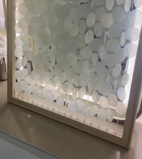 纯手工制作贝壳画  60×60长宽比例 手...