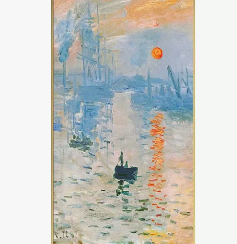 世界名画肌理油画玄关装饰现代客厅餐厅过道走...