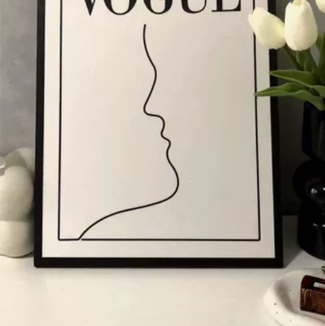 【真的很好看】北欧装饰画摆画时尚杂志封面海...