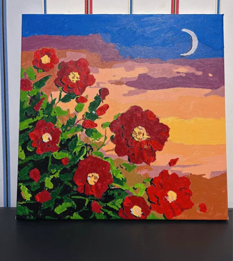 出数字油画成品啦~ 尺寸30*30哒 全手...