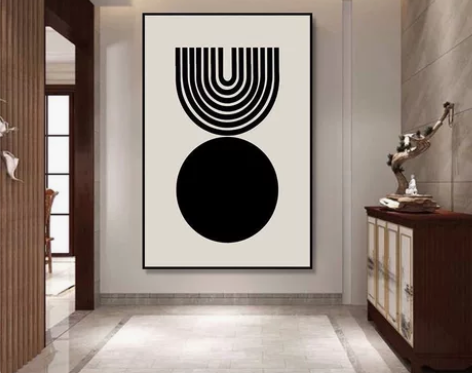 【真的很好看】北欧装饰画摆画简约线条壁画i...