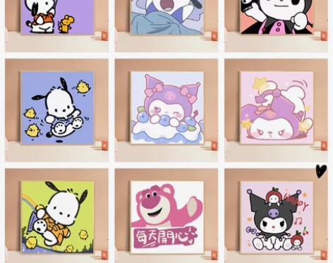 玩具总动员-DIY数字油画 无聊的时候可以...