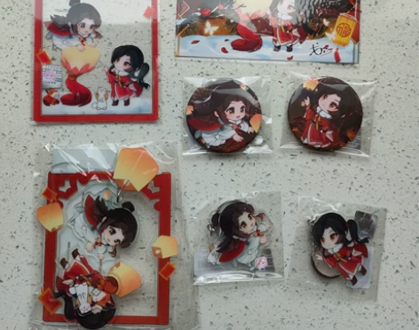 出擎苍 天官赐福千灯映阙Q版手办特典 明信...