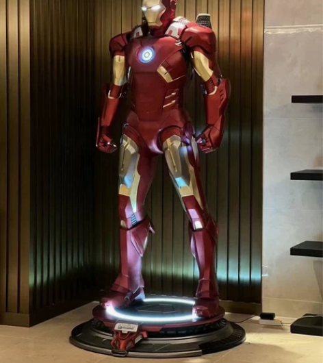 MK7钢铁侠1/1全身像雕像模型 尺寸：高...
