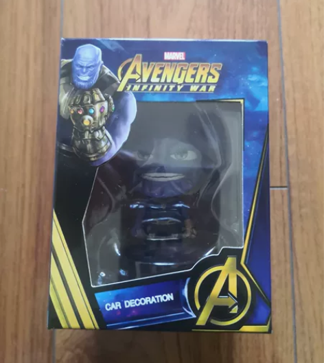 漫威正版复仇者联盟手办 Q版灭霸车载摆件公...