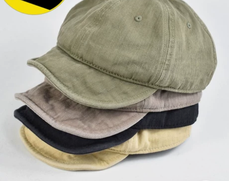 清仓，美式复古短檐软顶鸭舌帽阿美咔叽翘舌棒...