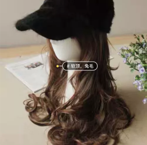 兔毛毛绒帽 鸭舌帽 百搭毛绒帽子 帽子很多...