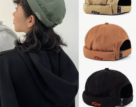 【狂欢价】嘻哈帽子女潮日系无檐棒球帽寸头瓜...