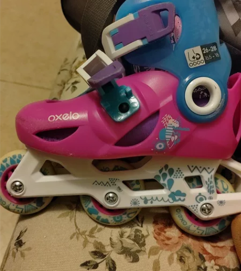 迪卡侬 儿童单排旱冰鞋 滑冰鞋 适合26-...